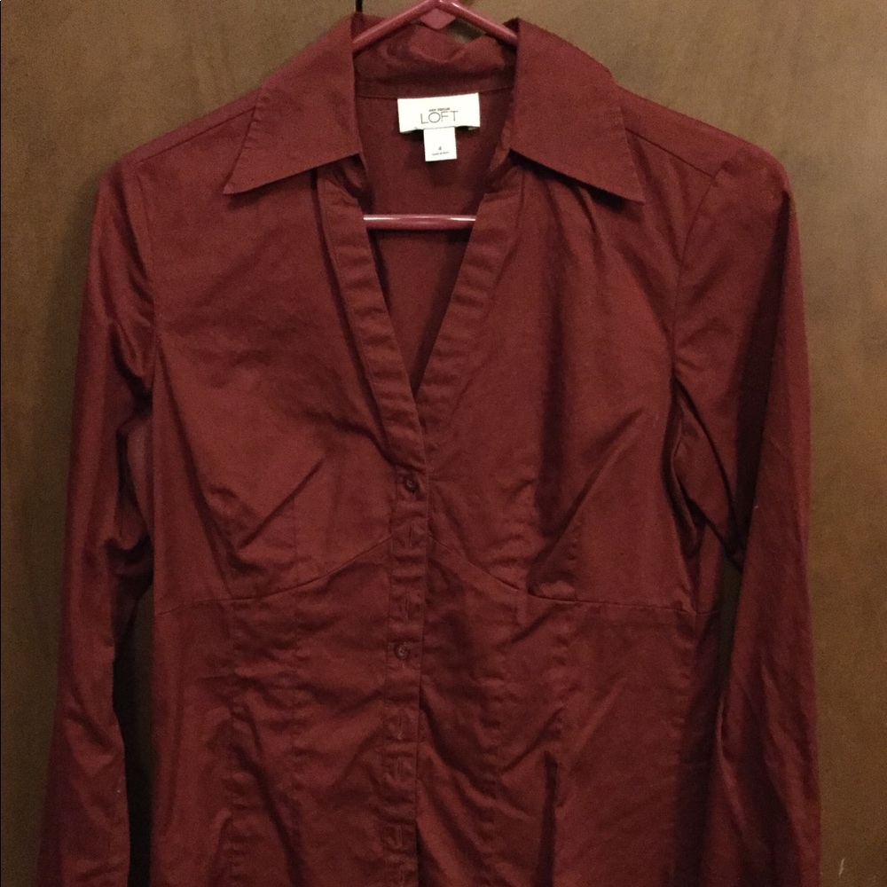 Fitted button up top